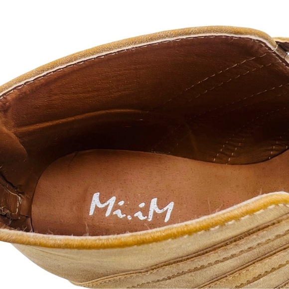 Tan Faux Leather Florence Ankle Boot Size 6 - Picture 8 of 10